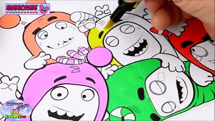 Tải video: Oddbods Coloring Book Fuse Zee Slick Newt Pogo Episode Show Surprise Egg and Toy Collector SETC