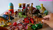 Play Doh Surprise eggs Dinosaur - Surprise Eggs Candy, Racing Cars, Tiger