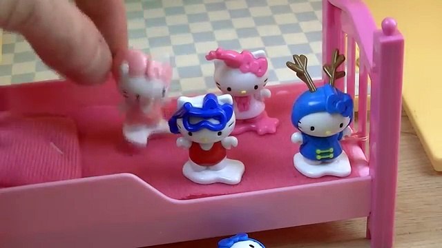 Hello Kitty Jumping on the Bed | Nursery Rhyme Song | music video | 5 Five Hello Kitty Jumping