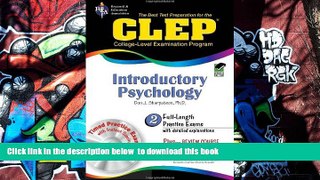 READ book  CLEP: Introductory Psychology, TestWare Edition (Book   CD-ROM) Don J. Sharpsteen