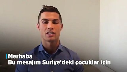 Ronaldo'dan Suriyeli çocuklara mesaj