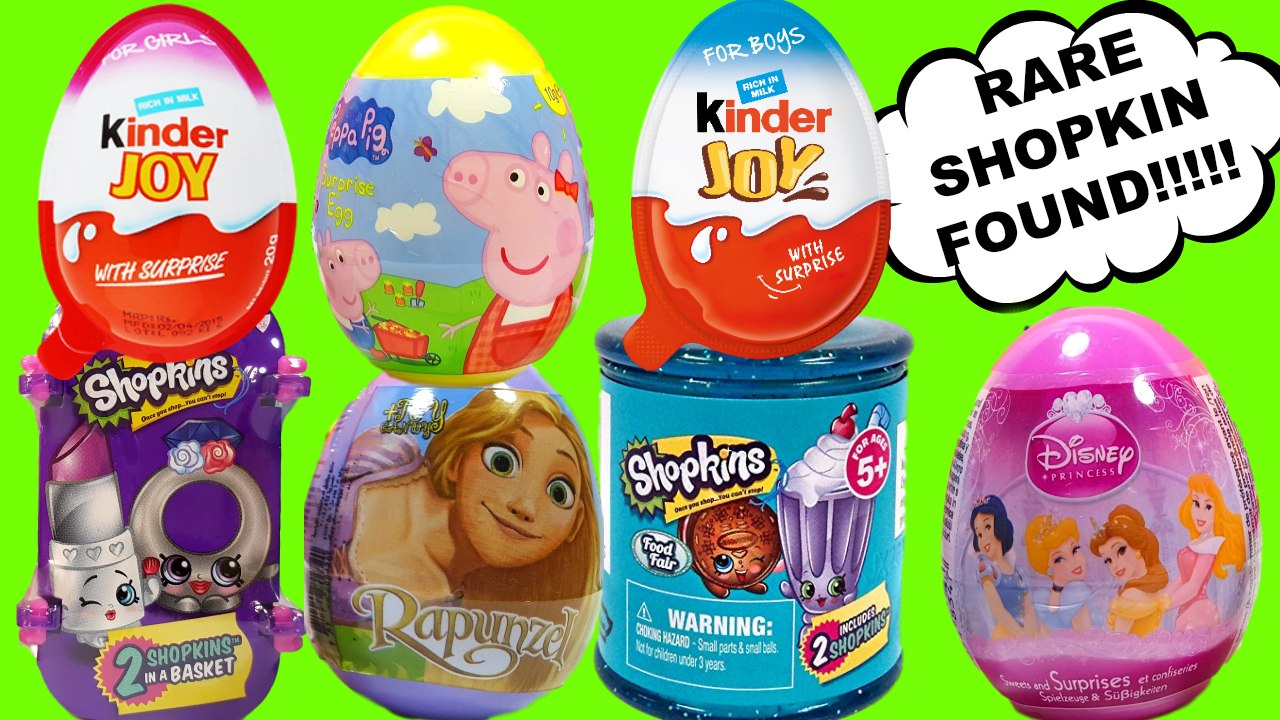 Peppa Pig свинка пеппа Disney Princess Tangled Rapunzel Hello Kitty ハローキティShopkins Huevos Sorpresa