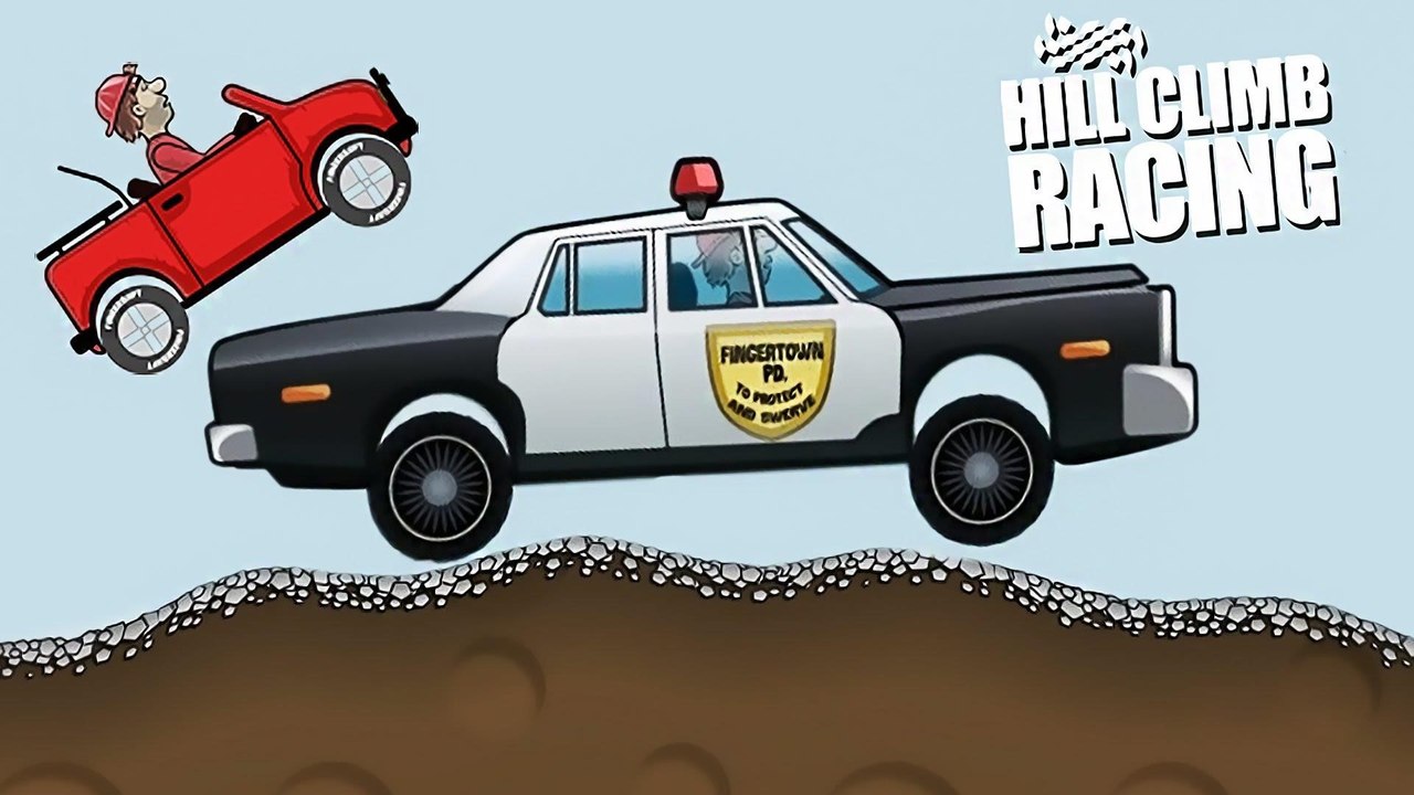 Police Car Hill Climb Racing games Cartoon Сars for kid