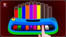 Learn Colors with Music Instrument Cartoon, Teach Colours, Baby Children Kids Learning Videos