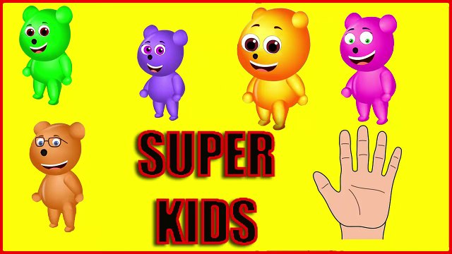 Gummy Bear Finger Family | Finger Family Jelly Bear Family | Gummy Bear Nursery Rhymes for Kids