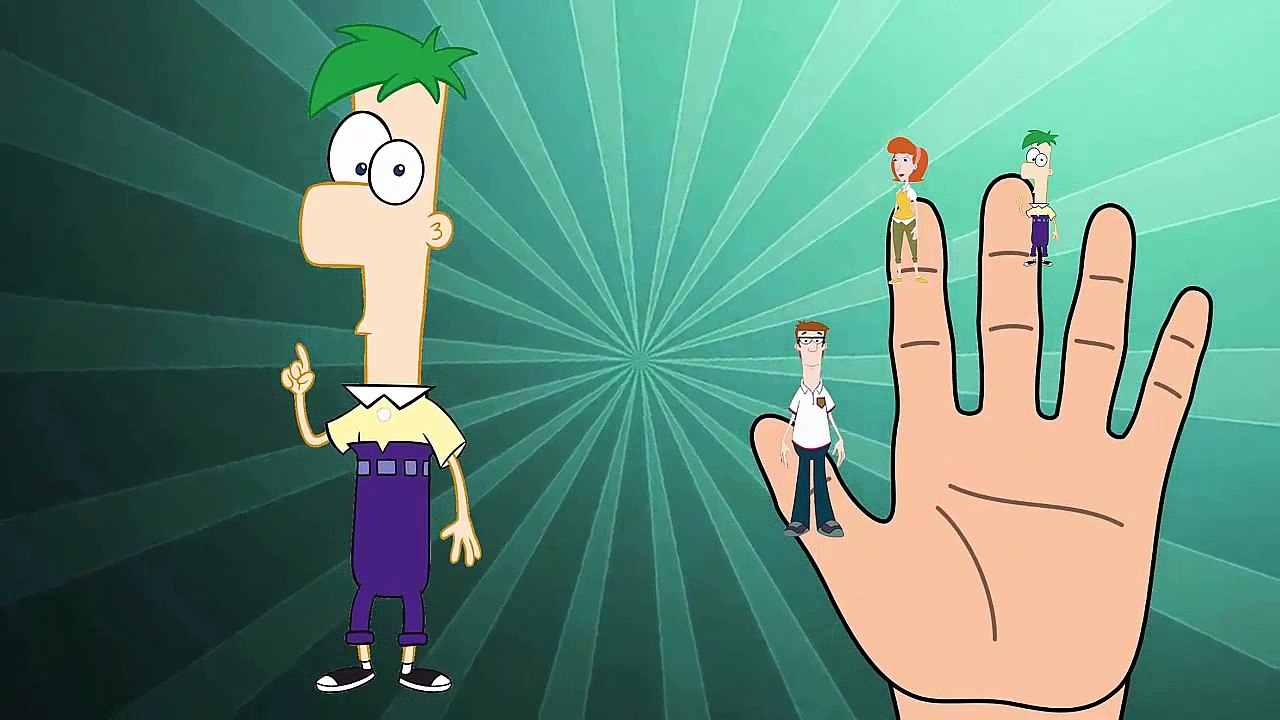 Phineas & Ferb Finger Family | Nursery Rhymes | Balloon