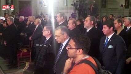 عمرو موسى وأحمد كريمة ومظهر شاهين يتقدمون حضور قداس الكاثوليك