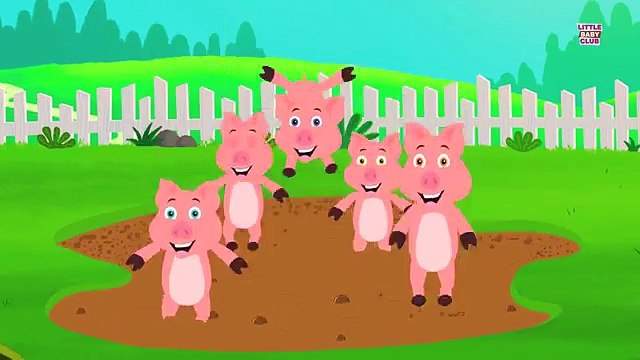 Five Little Piggies | Nursery Rhyme | Baby Video