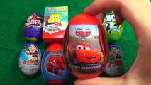 1 of 8 Surprise Eggs Surprise Egg Disney Pixar Cars! Toy Guido and stickers Lightning McQueen Sally!