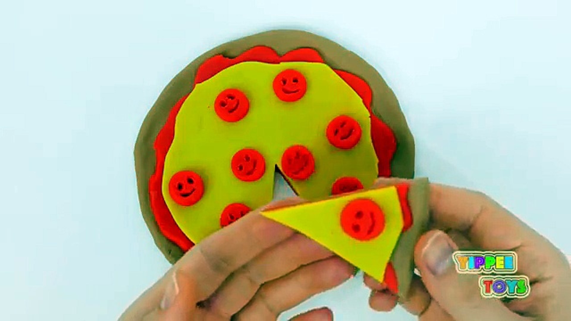 Play Doh Food. Pizza Set. DIY How to make Toys for Kids