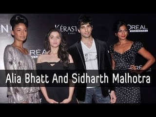 Alia Bhatt And Sidharth Malhotra At The Dessange Paris Launch Event