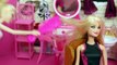 BARBIE ENDLESS CURLS Frozen Elsa Hair Salon Ariel Mermaid Dolls Curler Makeover DisneyCarToys