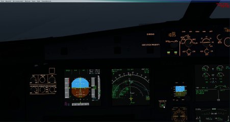 A320 FSlabs morning foggy landing