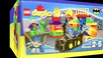 Duplo Lego Batman Superhero Joker Funhouse Adventure with Batmobile Legos by ToysReviewToys