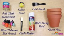 Spring Painted Flower Pots | DIY Summer Room Decor Ideas by Hooplakidz How To