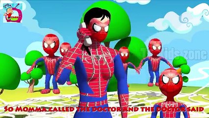 Five Little Kids Jumping On The Bed #Spider-Man #Hulk#Batman#Superman#x-Men #Nursery Rhymes
