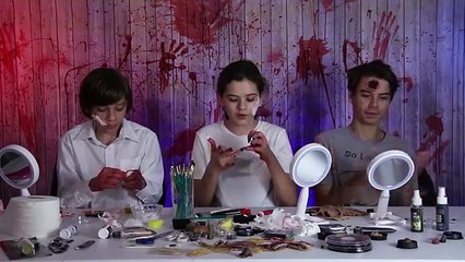 WALKING DEAD ZOMBIE FACE PAINT CHALLENGE! SFX COSTUME MAKEUP 4 HALLOWEEN OR COSPLAY! | KITTIESMAMA