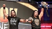 Roman Reigns & Seth Rollins Reunion & Triple Powerbomb to Kevin Owens & Jericho