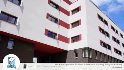 Location logement étudiant - Montreuil - Prolog Wangari Maathai