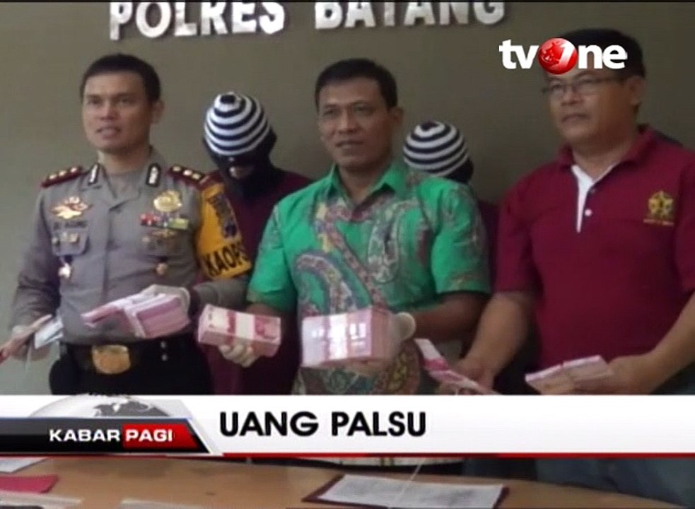 Polisi Sita Uang Palsu Senilai Rp 400 Juta
