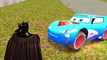 Disney Custom Cars Superman Pixar McQueen w/ Superman & Batman   Nursery Rhymes Songs for Children
