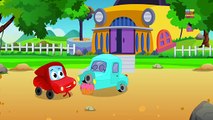 Little Red Car Rhymes - Run Little Red Car Run ! Little Red Car And The Haunted House Monster Truck