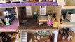 Wooden Dollhouse with my Calico Critters Collection Sylvanian Families Rabbits, Cats, Duck Families