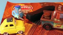 Play Doh Saw Mill Diggin Rigs Mater Breaks Luigi Guido Tires Disney Cars Work at Play Doh Saw Mill