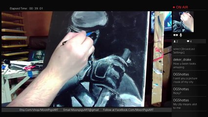 MoonPigsART's Painting Caveira MERRY XMAS (42)