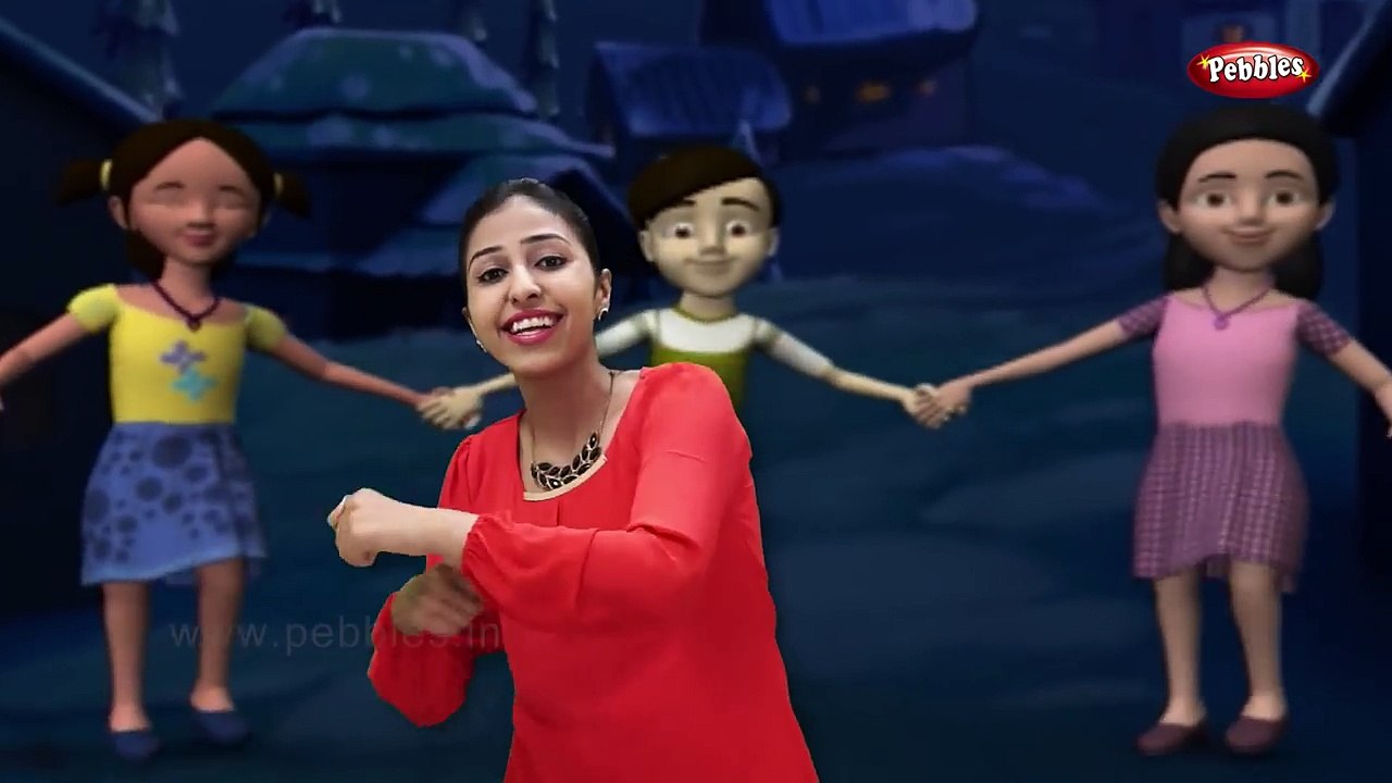 Jingle Bells Rhyme With Actions | Action Songs For Kids | 3D Nursery Rhymes With Lyrics