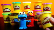 Play-Doh Teletubbies Tinky Winky Cookie Monster Sesame Street Duplo Toy Play Doh Tutorial DIY