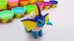 How To Make Pokemon With Play Doh -- Pokemon VAPOREON