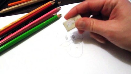 Как быстро нарисовать новогодний рисунок для детей Дед Мороз How fast to draw Santa for kids