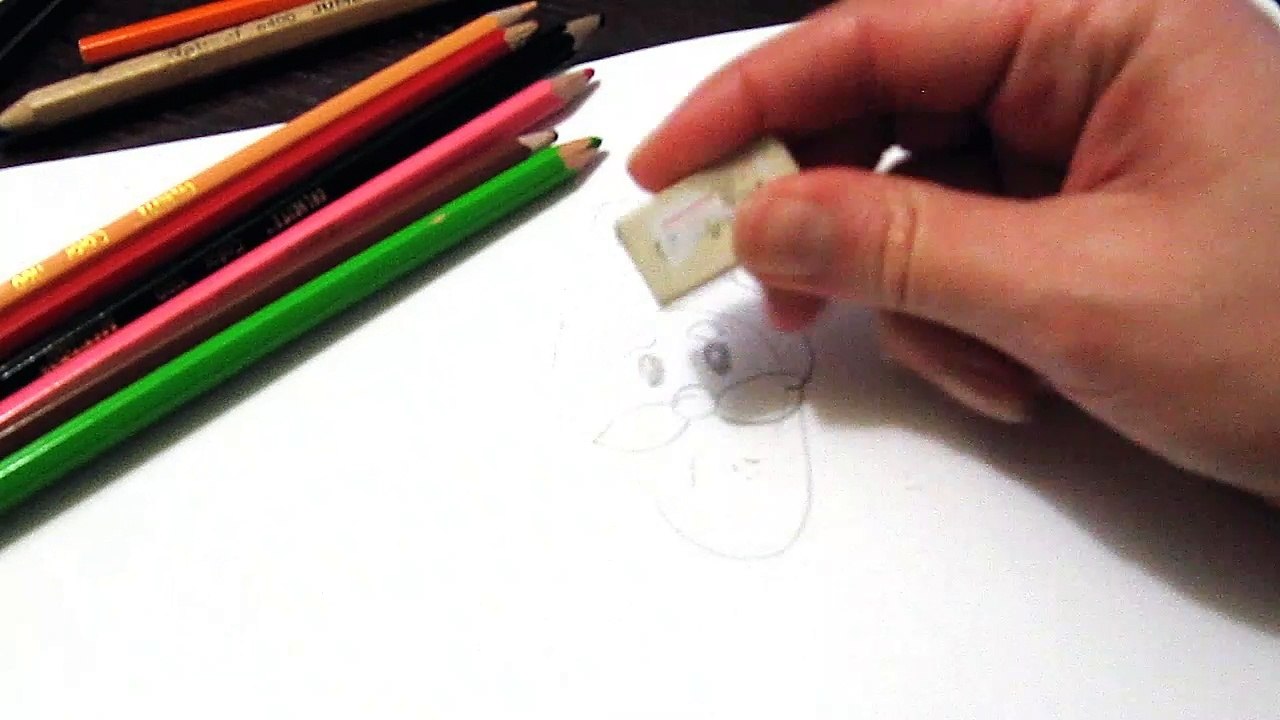 Как быстро нарисовать новогодний рисунок для детей Дед Мороз How fast to draw Santa for kids