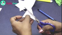 3D Snowflake DIY Tutorial - How to Make 3D Paper Snowflakes for homemade decorations (2)