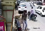 Indian Bike thief caught on cctv footage