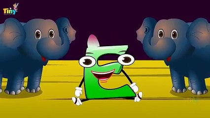 Five Little Alphabets Jumping On The Bed | Nursery Rhymes For Kids