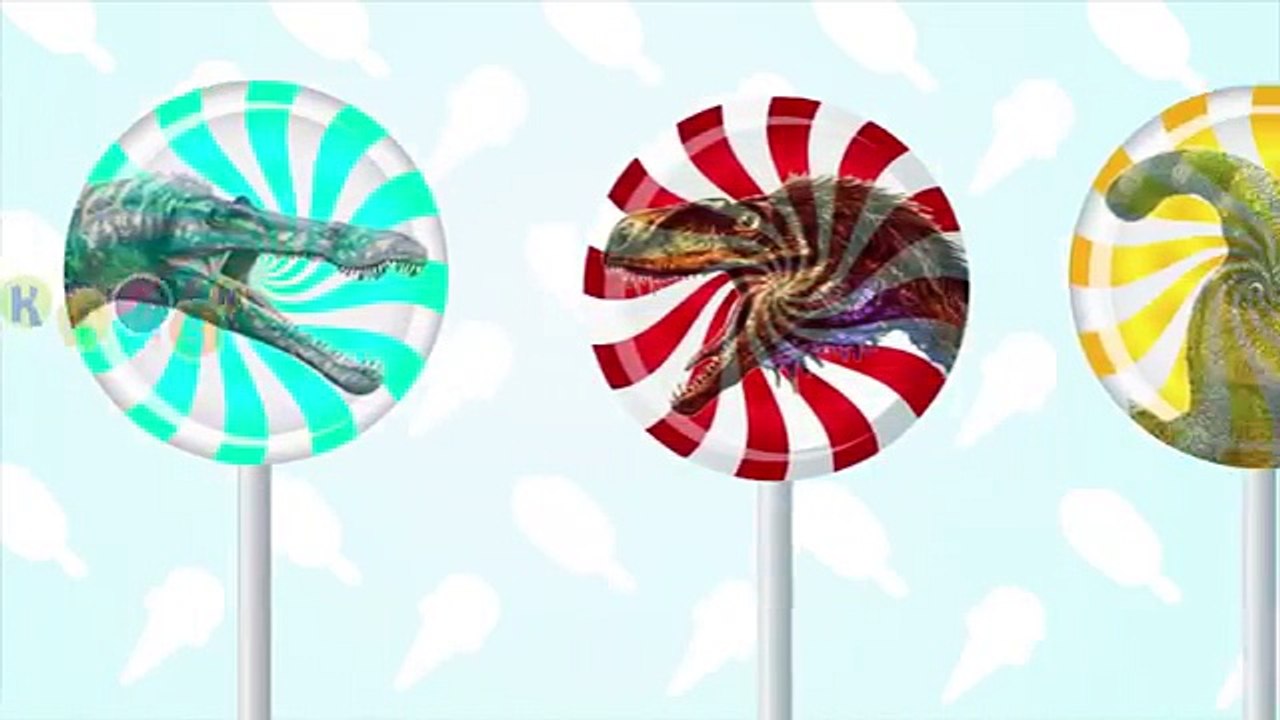 Lollipop Dinosaurs Finger Family Nursery Rhymes By KidsW