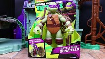 Teenage Mutant Ninja Turtles Toys Giant Battle Shell Turtles Attack the Mikei and Leo Shellraiser