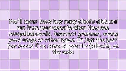 Don't Lose a Potential Client Due to Grammatical Errors