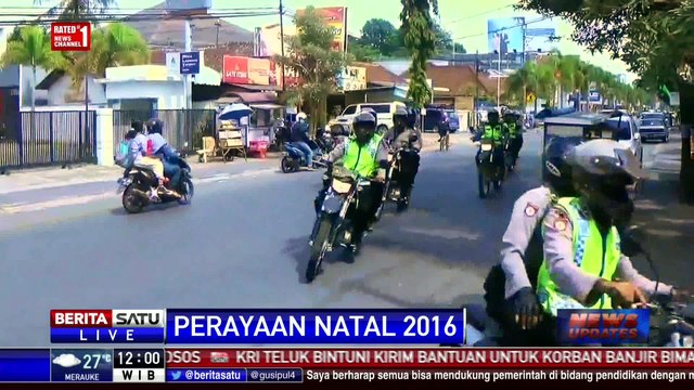 Polres Sumedang Gelar Patroli Amankan Misa Natal