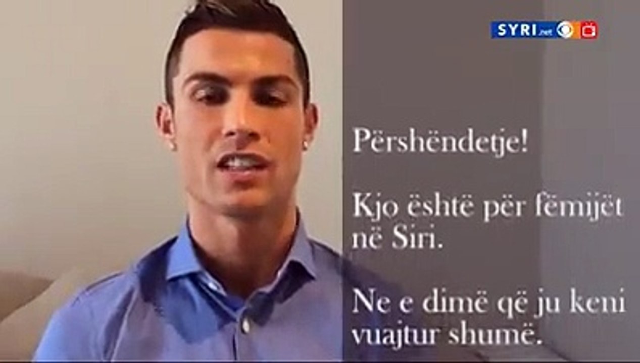 Cristiano Ronaldo-Tragjedia që ka pushtuar Alepon nuk kishte si mos ishte në vëmendjen e lojtarit të Real Madridit .