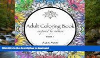 FAVORIT BOOK Adult Coloring Book Inspired by Nature Book 1 (Inspired by Nature Coloring Books)