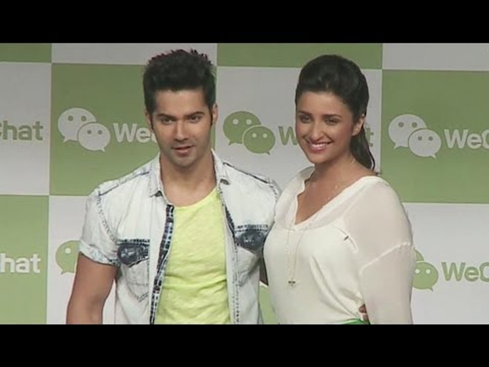 Parineeti Chopra, Varun Dhawan Launch WeChat