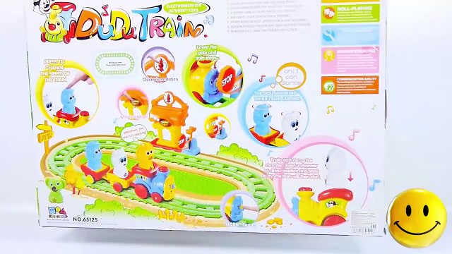 BLOCK Happy Zoo Train Animals in the Zoo Lion Elephant and Giraffe Toys VIDEO FOR CHILDREN