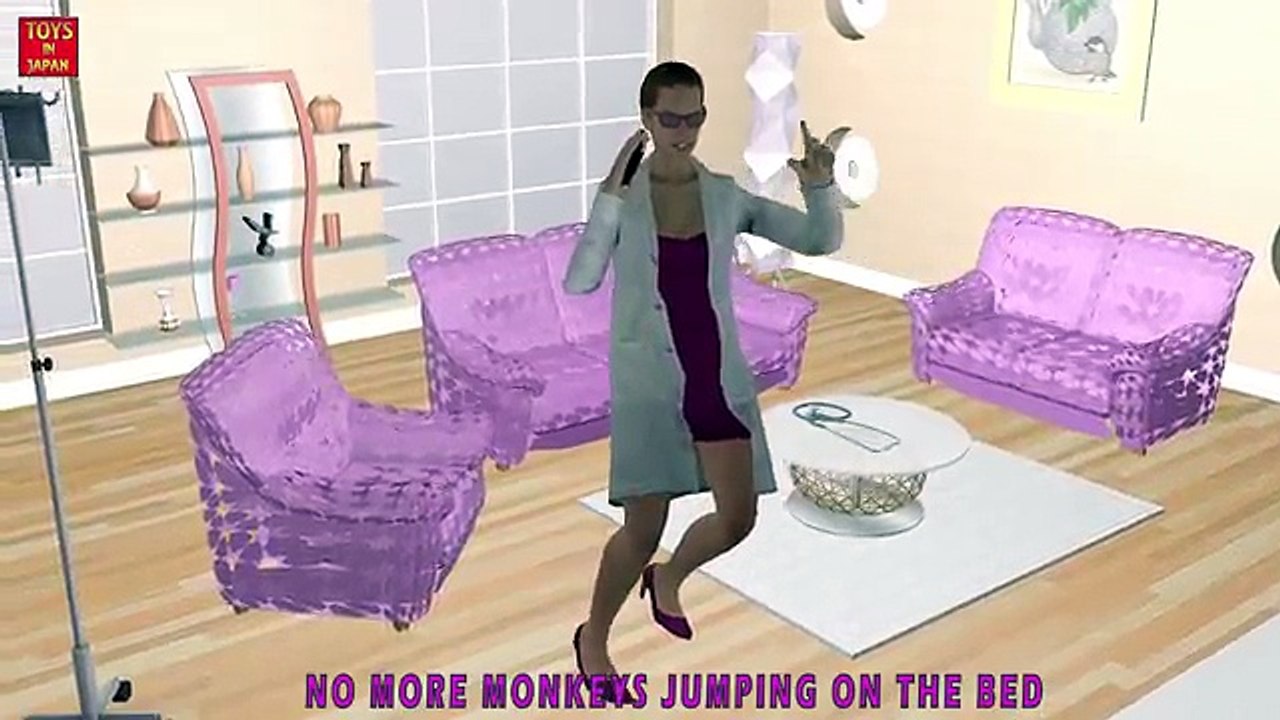 5 Little BANANAS Jumping On The Bed | Nursery Rhymes for Children | 3D Animation