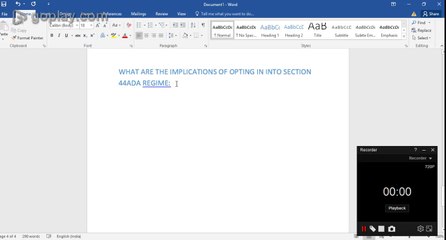 WHAT ARE THE IMPLICATIONS OF OPTING IN SECTION 44ADA