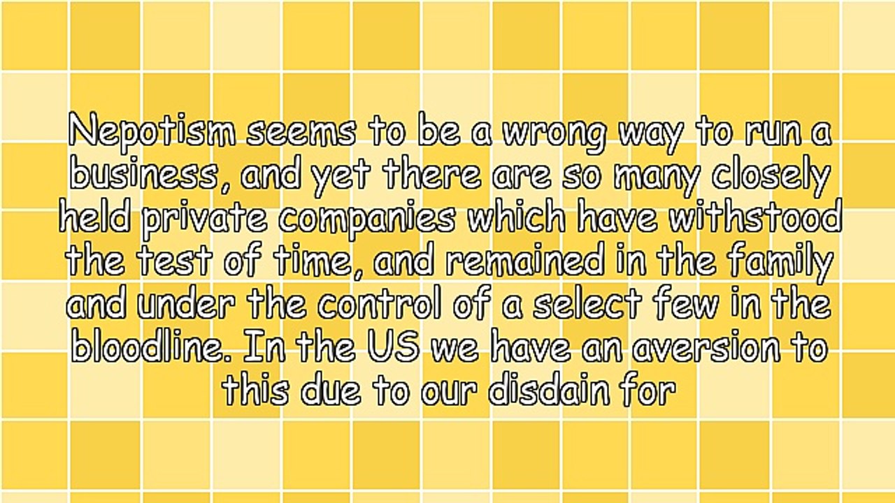 Nepotism and Alma Mater Favoritism Needs To Stop