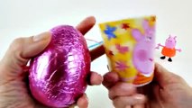 Peppa Pig Mealtime Chocolate Surprise Egg Toys Play Doh Food Peppas Kid Kitchen Juguetes de Cocina