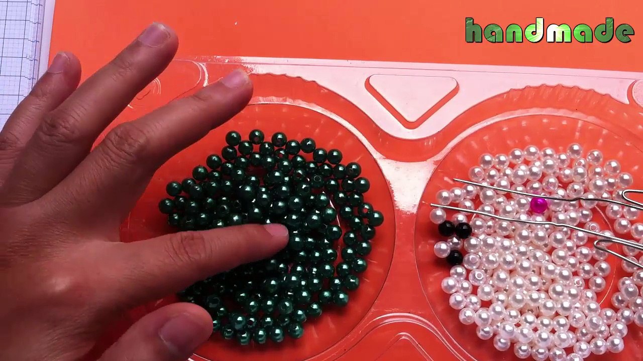 Beaded bead tutorial: Mouse - Tuổi tý- Hướng dẫn kết hạt cườm (1/2)